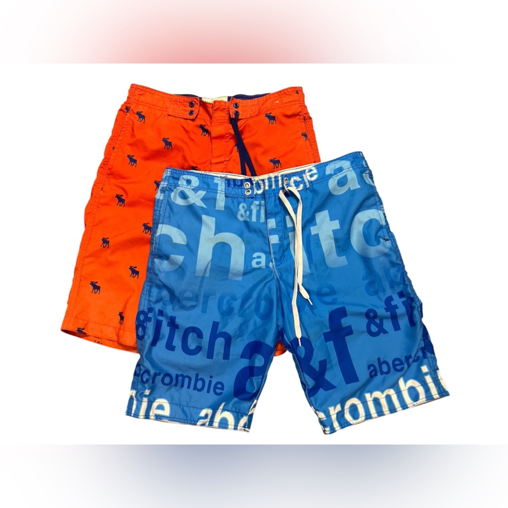 2 abercrombie and fitch size large board shorts